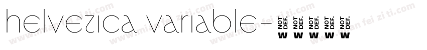 helvetica variable字体转换
